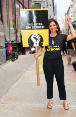 LAURA GOMEZ at SAG-AFTRA Strike in New York 08/04/2023