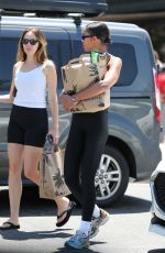 LAURA HARRIER and ALYCIA DEBNAM-CAREY Shopping at Erewhon Market in Los Angeles 08/04/2023
