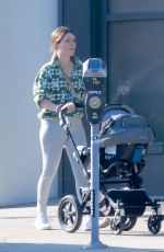 LAUREN PARSEKIAN Out with Her Baby in Los Angeles 08/18/2023