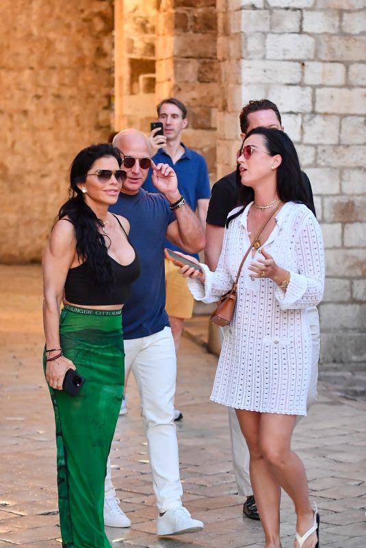 LAUREN SANCHEZ and KATY PERRY Out in Dubrovnik 08/16/2023