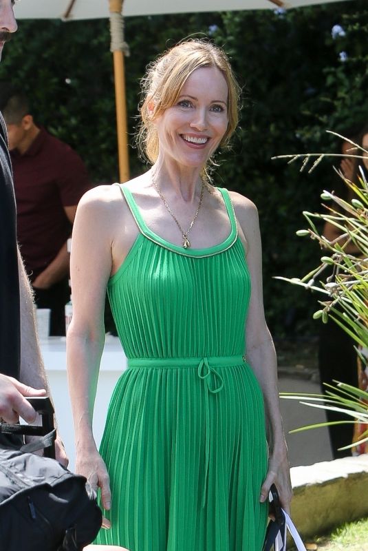 LESLIE MANN Arrives at Day of Indulgence Event in Los Angeles 08/13/2023