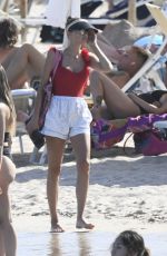 LILLY BECKER and SANDY MEYER WOLDEN at a Beach in Sardinia 07/30/2023