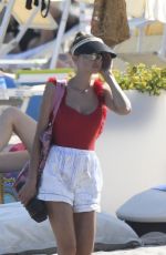 LILLY BECKER and SANDY MEYER WOLDEN at a Beach in Sardinia 07/30/2023