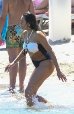 LILLY BECKER and SANDY MEYER WOLDEN at a Beach in Sardinia 07/30/2023