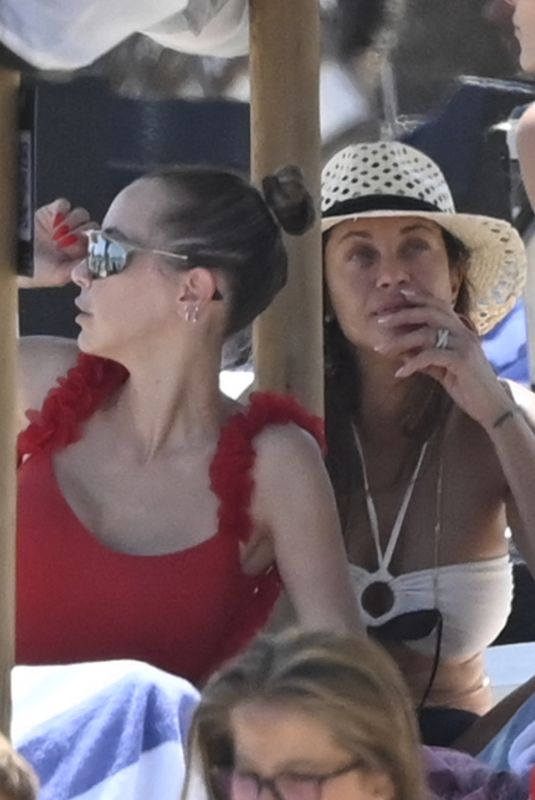 LILLY BECKER and SANDY MEYER WOLDEN at a Beach in Sardinia 07/30/2023