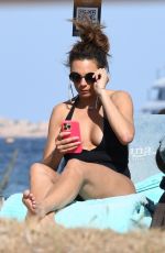 LILLY BECKER in Swimsuit at a Beach in Sardinia 08/01/2023