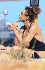 LILLY BECKER in Swimsuit at a Beach in Sardinia 08/01/2023