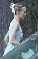 LILY-ROSE DEPP and 070 SHAKE Arrives at a Friend