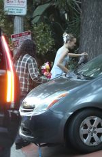 LILY-ROSE DEPP and 070 SHAKE Arrives at a Friend