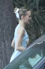 LILY-ROSE DEPP and 070 SHAKE Arrives at a Friend