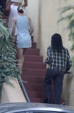 LILY-ROSE DEPP and 070 SHAKE Arrives at a Friend