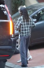 LILY-ROSE DEPP and 070 SHAKE Arrives at a Friend