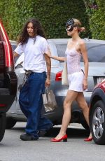 LILY-ROSE DEPP and 070 SHAKE Out in West Hollywood 07/31/2023