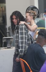 LILY-ROSE DEPP and 070 SHAKE Picking up Armenian Pastries in West Hollywood 08/03/2023