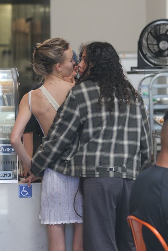 LILY-ROSE DEPP and 070 SHAKE Picking up Armenian Pastries in West Hollywood 08/03/2023