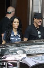 LISA PARIGI and Lionel Richie Leaves Theri Hotel in Toronto 08/09/2023