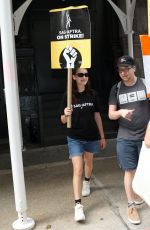 LOLA TUNG at Sag-aftra and Wga Strike in New York 08/14/2023