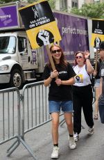 LOLA TUNG at Sag-aftra and Wga Strike in New York 08/14/2023