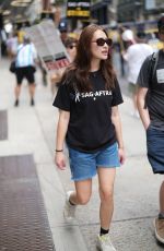 LOLA TUNG at Sag-aftra and Wga Strike in New York 08/14/2023