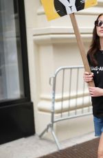 LOLA TUNG at Sag-aftra and Wga Strike in New York 08/14/2023