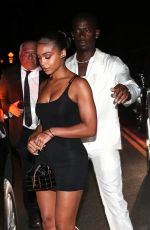 LORI HARVEY and Damson Idris on a Date Night at Giorgio Baldi in Santa Monica 08/15/2023
