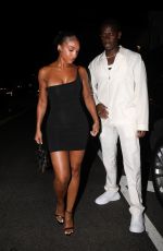 LORI HARVEY and Damson Idris on a Date Night at Giorgio Baldi in Santa Monica 08/15/2023