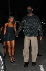LORI HARVEY Night Out at Matsuhisa in Los Angeles 08/21/2023