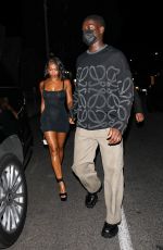 LORI HARVEY Night Out at Matsuhisa in Los Angeles 08/21/2023
