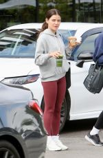 LUCY HALE Out for a Souble Smoothie at Erewhon in Studio City 08/21/2023