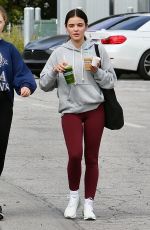 LUCY HALE Out for a Souble Smoothie at Erewhon in Studio City 08/21/2023