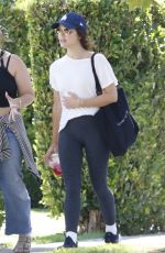 LUCY HALE Out with a Ffriend for Iced Coffee in Los Angeles 08/14/2023