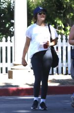 LUCY HALE Out with a Ffriend for Iced Coffee in Los Angeles 08/14/2023