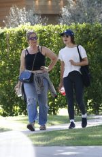 LUCY HALE Out with a Ffriend for Iced Coffee in Los Angeles 08/14/2023
