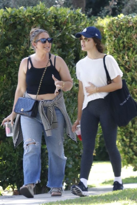 LUCY HALE Out with a Ffriend for Iced Coffee in Los Angeles 08/14/2023