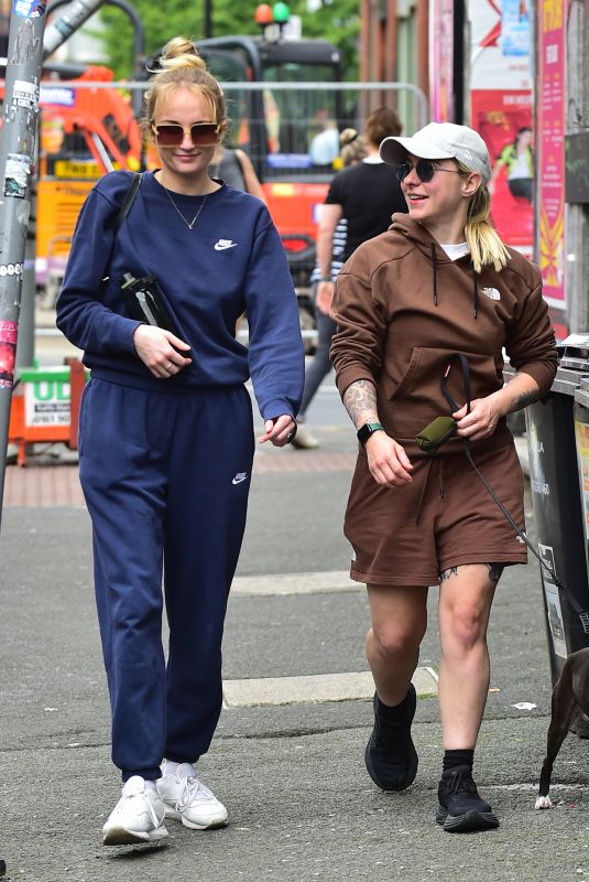 LUCY SPRAGGAN and EVANGELINE Out in Manchester 08/09/2023