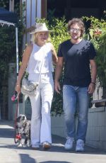 MALIN AKERMAN and Jack Donnelly Share a Kiss After Breakfast at All Time in Los Feliz 08/28/2023