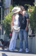 MALIN AKERMAN and Jack Donnelly Share a Kiss After Breakfast at All Time in Los Feliz 08/28/2023