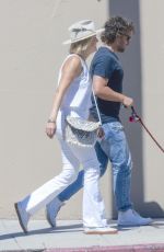MALIN AKERMAN and Jack Donnelly Share a Kiss After Breakfast at All Time in Los Feliz 08/28/2023