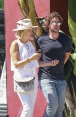 MALIN AKERMAN and Jack Donnelly Share a Kiss After Breakfast at All Time in Los Feliz 08/28/2023