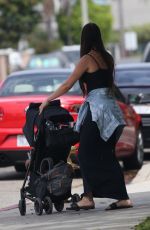 MARALEE NICHOLS Out with Her Baby in Santa Monica 08/28/2023