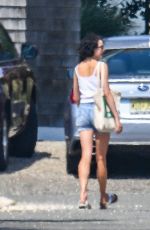 MARGARET QUALLEY Arrives at a BBQ in Beach Haven 08/21/2023