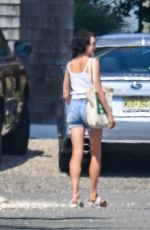 MARGARET QUALLEY Arrives at a BBQ in Beach Haven 08/21/2023