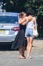 MARGARET QUALLEY Arrives at a BBQ in Beach Haven 08/21/2023