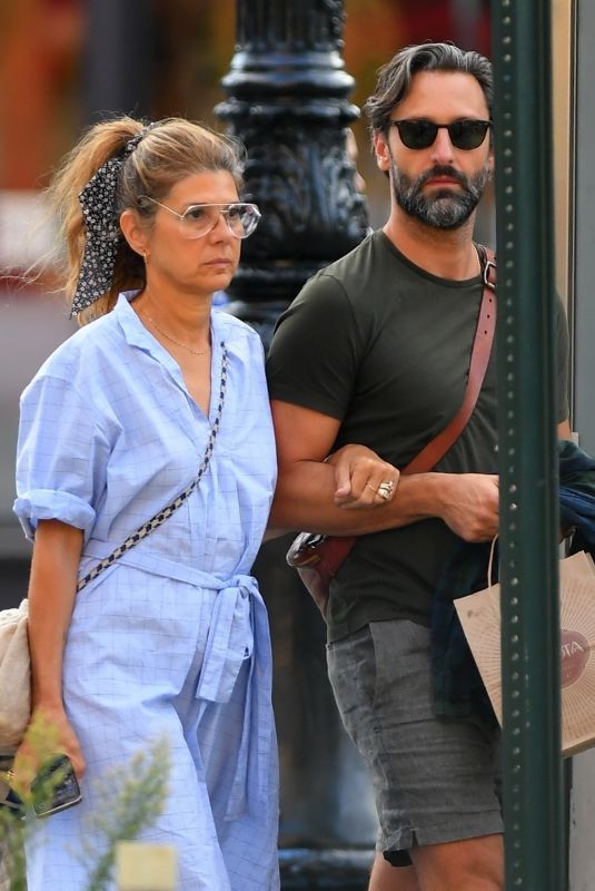 MARISA TOMEI and Marco Calvani Out in New York 08/01/2023