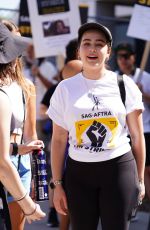 MARY MOUSER at Sag-aftra and Wga Strike in Los Angeles 08/04/2023