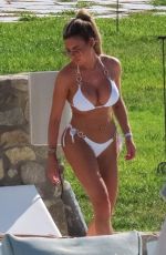 MEGAN BARTON HANSON in a White Bikini on Vacation in Mykonos 08/01/2023