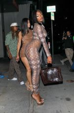 MEGAN THEE STALLION Leaves Asian Fusion Restaurant Crustacean