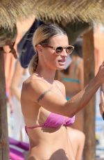 MICHELLE HUNZIKER in Bikini at a Beach in Italy 08/24/2023