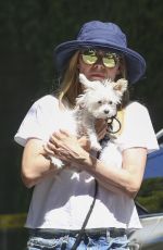 MICHELLE PFEIFFER Out with Her Dog in Brentwood 08/30/2023