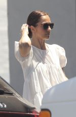 MINKA KELLY in a White Dress Out in Los Angeles 08/15/2023